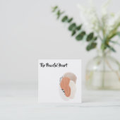 *~*侘び寂び抽象芸術インミニマルクAR27 QR スクエア名刺 (スタンド正面)