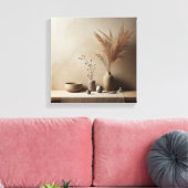 侘び寂び日本いけばな陶器入り キャンバスプリント (インサイチュ (リビング))