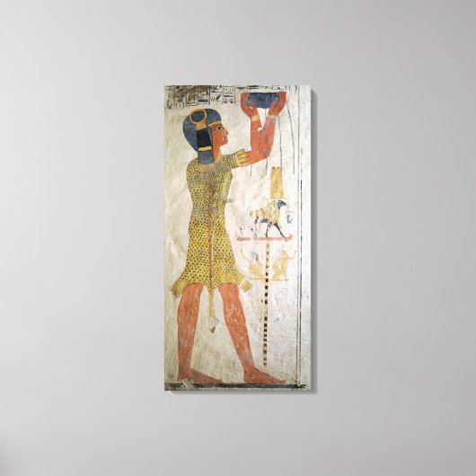 供物を作る神官 キャンバスプリント (正面)