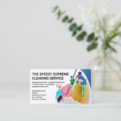 供給およびツールのクリーニング | メイドサービス 名刺 (スタンド正面)