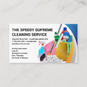 供給およびツールのクリーニング | メイドサービス 名刺 (正面)