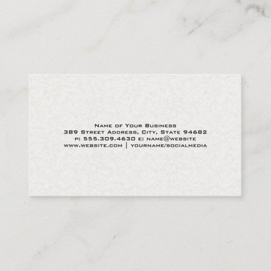 供給のクリーニング | ウィンドウ洗浄 名刺 (裏面)