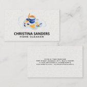 供給のクリーニング | クリーニングサービス 名刺 (正面/裏面)