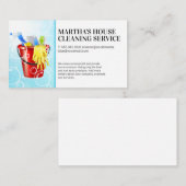 供給のクリーニング |シャボン玉ビジネス 名刺 (正面/裏面)