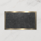 供給のクリーニング |メタリック金ゴールド |輝き 名刺 (裏面)