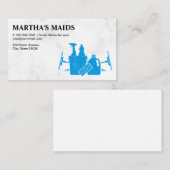 供給のクリーニング |大理石背景 名刺 (正面/裏面)