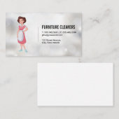 供給のクリーニング | 服装のメイド 名刺 (正面/裏面)