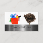 供給のクリーニング | 羽毛ダスター 名刺 (裏面)