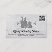 供給のクリーニング | qrコード名刺 名刺 (正面)