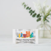 供給の衛生化 |タイルと輝き 名刺 (スタンド正面)