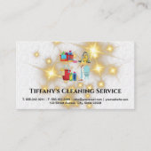 供給の衛生化 | 金ゴールドキラタイル 名刺 (正面)