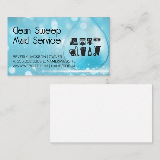 供給アイコンのクリーニング |ホーム気に 名刺 (正面/裏面)