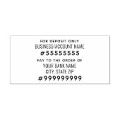 供託のためにのみ命令に支払 セルフインキングスタンプ (デザイン)