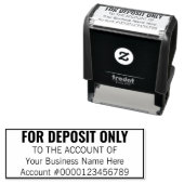 供託のみを行う基本的な営業所カスタム銀行 セルフインキングスタンプ (インサイチュ)
