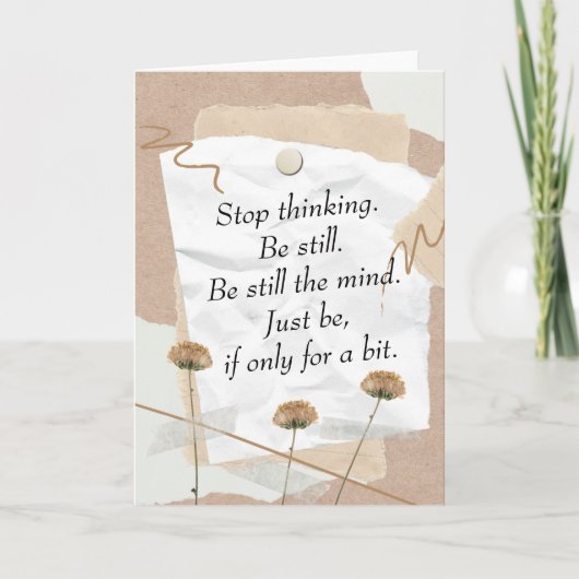 依然として心のデジタルコラージュである カード (正面)