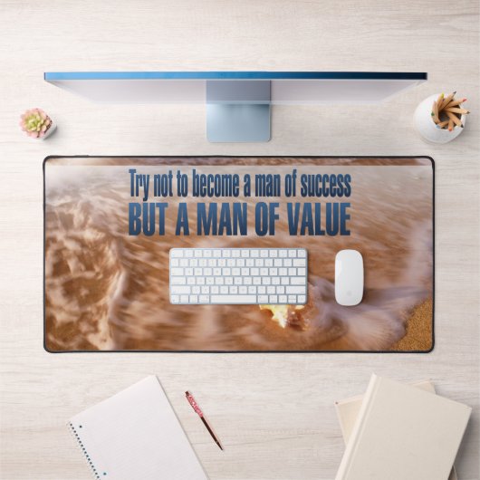 価値ある人間になれ感動的引用文 デスクマット (オフィス1)