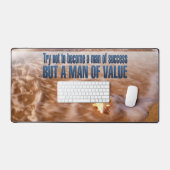 価値ある人間になれ感動的引用文 デスクマット (キーボード&マウス)