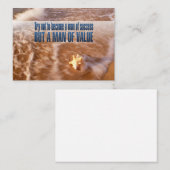 価値ある人間になれ感動的引用文 ノートカード (正面/裏面)