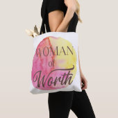 価値ある女性 トートバッグ (クローズアップ)