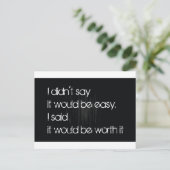 価値がある ポストカード (スタンド正面)