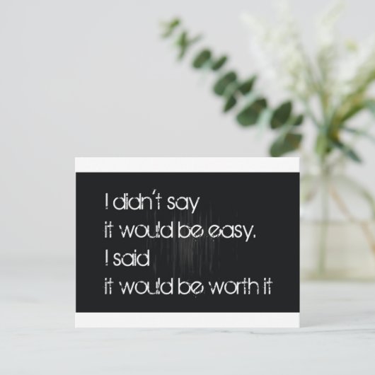 価値がある ポストカード (スタンド正面)