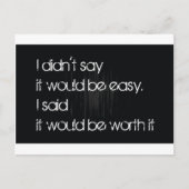 価値がある ポストカード (正面)