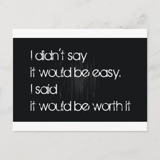 価値がある ポストカード (正面)