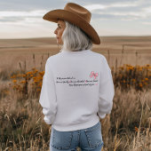 価値がある、美しい、愛されている スウェットシャツ