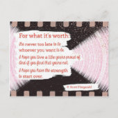 価値のあるもの ポストカード (正面)