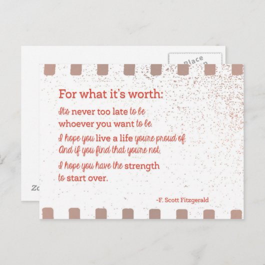 価値のあるもの ポストカード (正面/裏面)