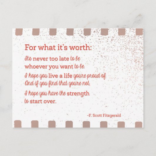 価値のあるもの ポストカード (正面)