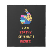 価値のあるメモ帳 ノートパッド (正面)