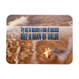 "価値のある人になる"引用文フレキシ感動的ー マグネット