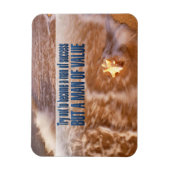 "価値のある人になる"引用文フレキシ感動的ー マグネット (縦)