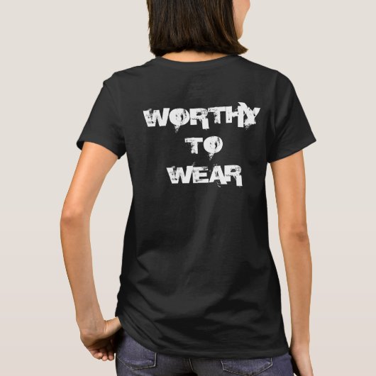 価値のある衣服 Tシャツ (裏面)