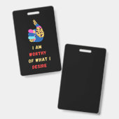 価値のある バッジ (正面＆裏面)