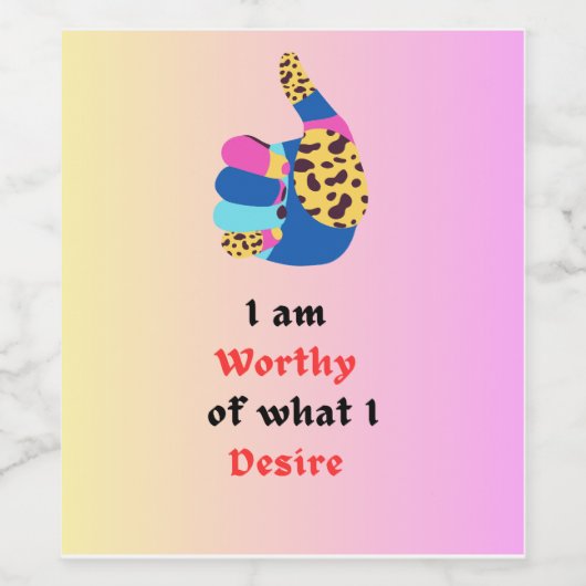 価値のある ワインラベル (シングルラベル)