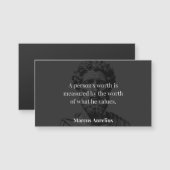 価値の定義: Marcus Aurelius on Values (正面/裏面)