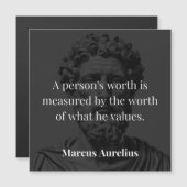 価値の定義： Marcus Aurelius on Values (正面/裏面)