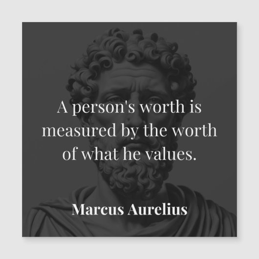価値の定義： Marcus Aurelius on Values (正面)