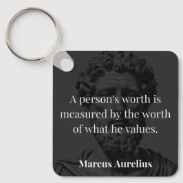 価値の定義： Marcus Aurelius on Values キーホルダー