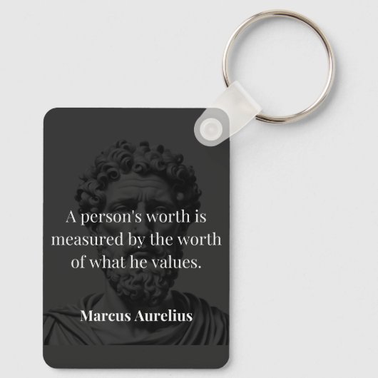 価値の定義： Marcus Aurelius on Values キーホルダー (裏面)