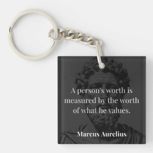 価値の定義: Marcus Aurelius on Values キーホルダー