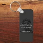 価値の定義： Marcus Aurelius on Values キーホルダー (正面)