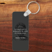 価値の定義： Marcus Aurelius on Values キーホルダー (裏面)