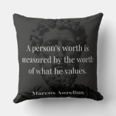 価値の定義： Marcus Aurelius on Values クッション (裏面)