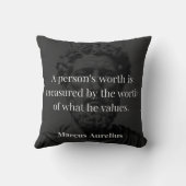 価値の定義： Marcus Aurelius on Values クッション (裏面)