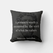 価値の定義: Marcus Aurelius on Values クッション (正面)