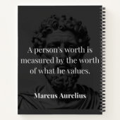価値の定義： Marcus Aurelius on Values ノートブック (裏面)