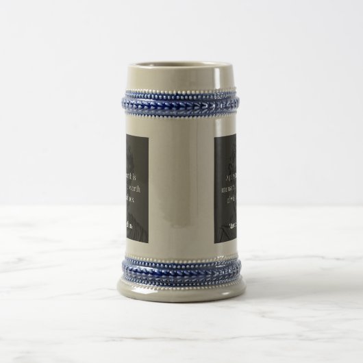 価値の定義： Marcus Aurelius on Values ビールジョッキ (中央)